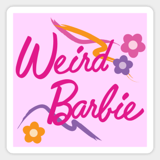 Weird Barbie Floral Magnet